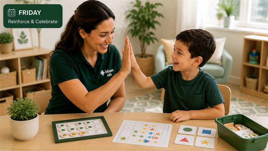 Educator and child — Friday