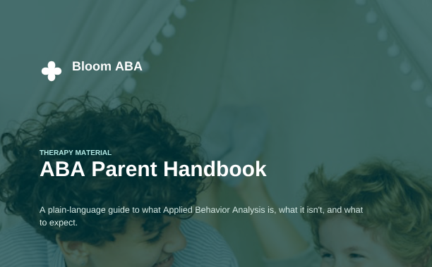ABA Parent Handbook cover
