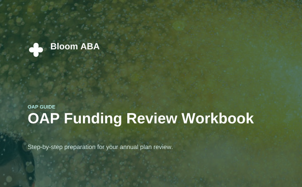 OAP Funding Review Workbook cover