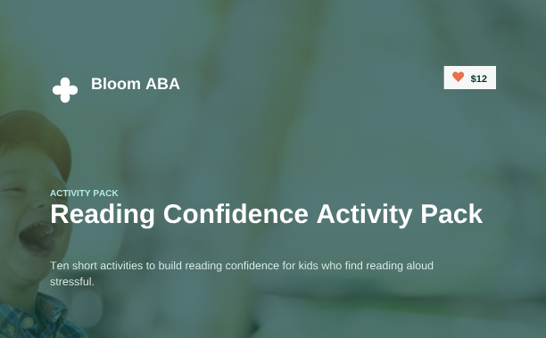 Reading Confidence Activity Pack cover